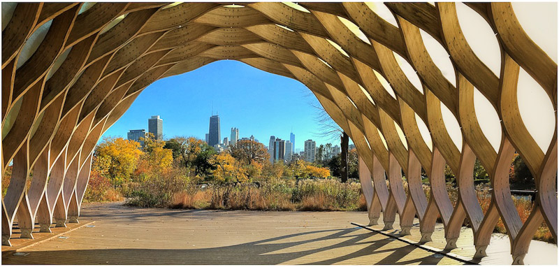 Arch Over The Chicago Skyline